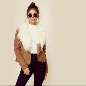 Show Me Your Mumu Amelia Jacket In Suede